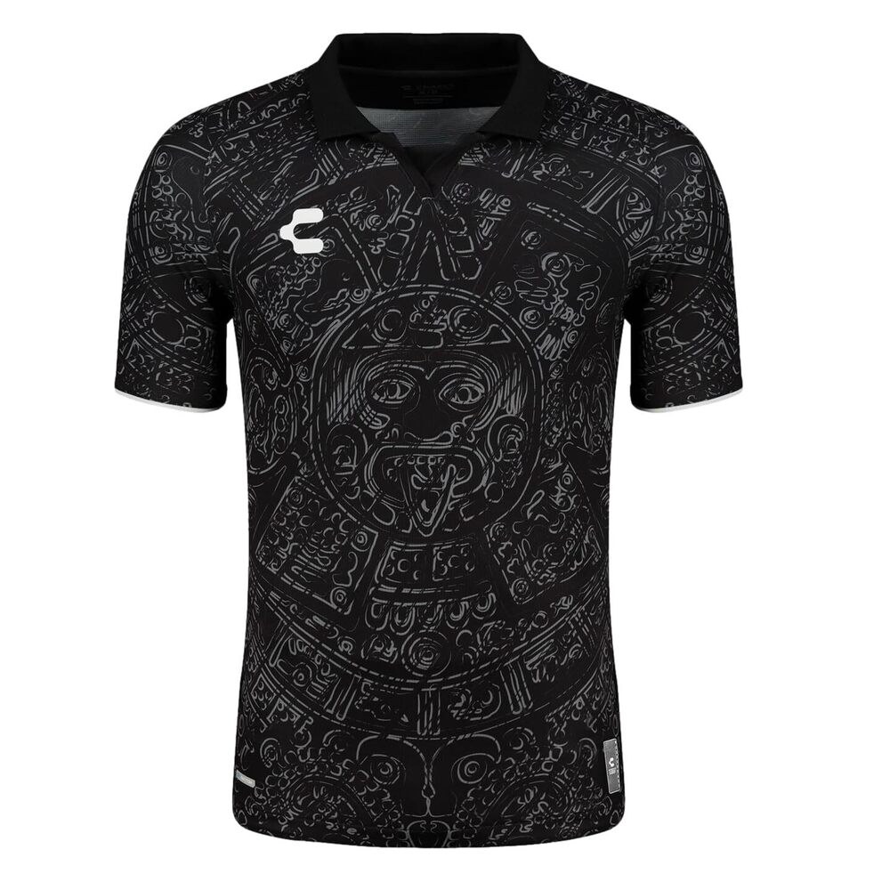 CHARLY Men Mexico 24 Aztec Heritage Jersey Black XL